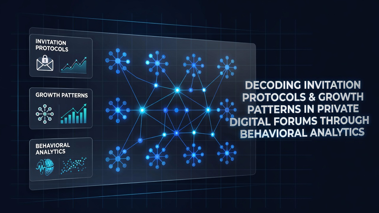 Decoding Invitation Protocols and Growth Patterns in Private Digital Forums Through Behavioral Analytics